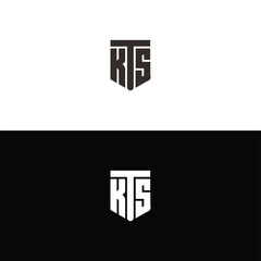 KTS logo. K T S design. White KTS letter. KTS, K T S letter logo design. Initial letter KTS linked circle uppercase monogram logo. K T S letter logo vector design.	
