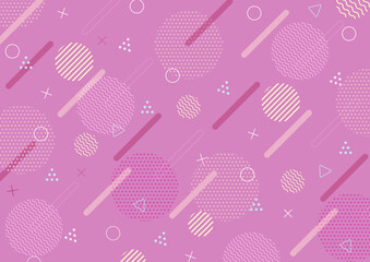 メンフィス｜柄｜黄色｜背景｜レトロポップ｜背景｜ピンク