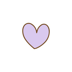 vector cute heart element