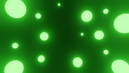 glowing shiny greenballs for background