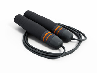 Professional jump rope isolated on white background. 3D illustration