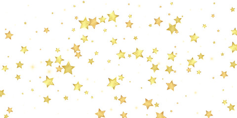 Magic stars vector overlay.  Gold stars scattered