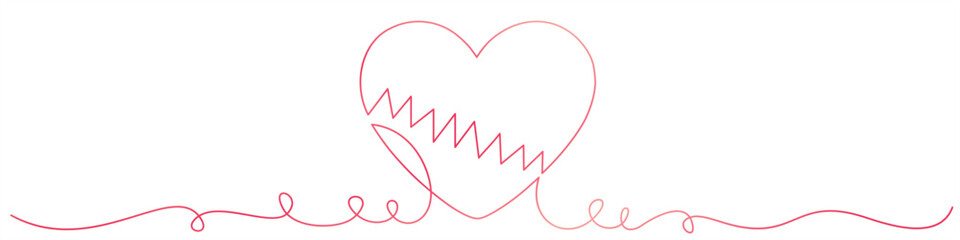 Line art love valentine svg 1