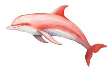 dolphin  on white background