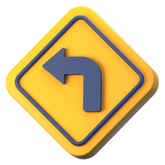 left arrow 3D Illustration Icon Pack Element