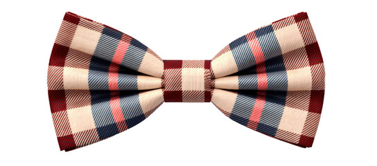 bow tie with checkered motif isolated background, clipart
