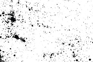 Black and white Grunge Texture. Grunge dotted Texture.  Noise grainy overlay. Vector grunge black and white dot ink splats. illustration Eps10. Grunge Background. Abstract art.