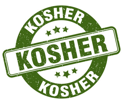 kosher stamp. kosher label. round grunge sign