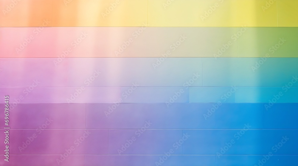 Aufkleber rainbow reflective colorful sunlight on textured surface of wall. dispersion and refraction of light