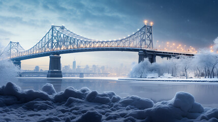 Montreal Jacques Cartier Bridge - obrazy, fototapety, plakaty