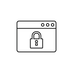 Cyber security icon vector Cyber  protection logo