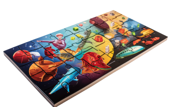 A Magnetic and Science Puzzle Card Toy, Offering a Side View of Effortless Learning and Well Organized Design for Your Intellectual Playtime