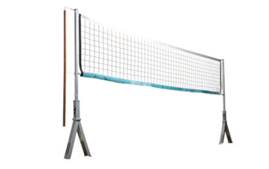 Silver and Portable Badminton Playing Net, Where Portability Meets Modern Badminton Gaming with Added Design Intricacy