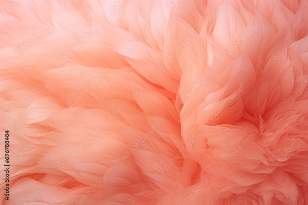 Poster abstract swirling texture in peach hues, mimicking soft, delicate fuzz