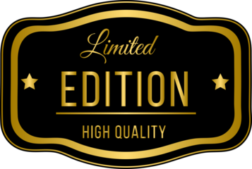 Golden premium quality, best product, limited edition, high quality, guarantee golden label badges	
