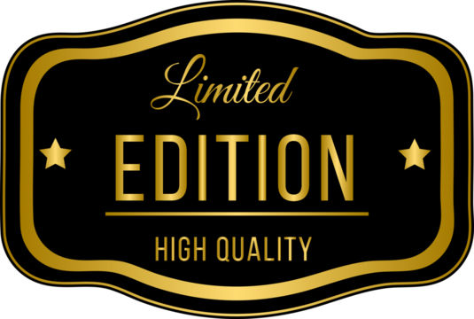 Golden premium quality, best product, limited edition, high quality, guarantee golden label badges	
