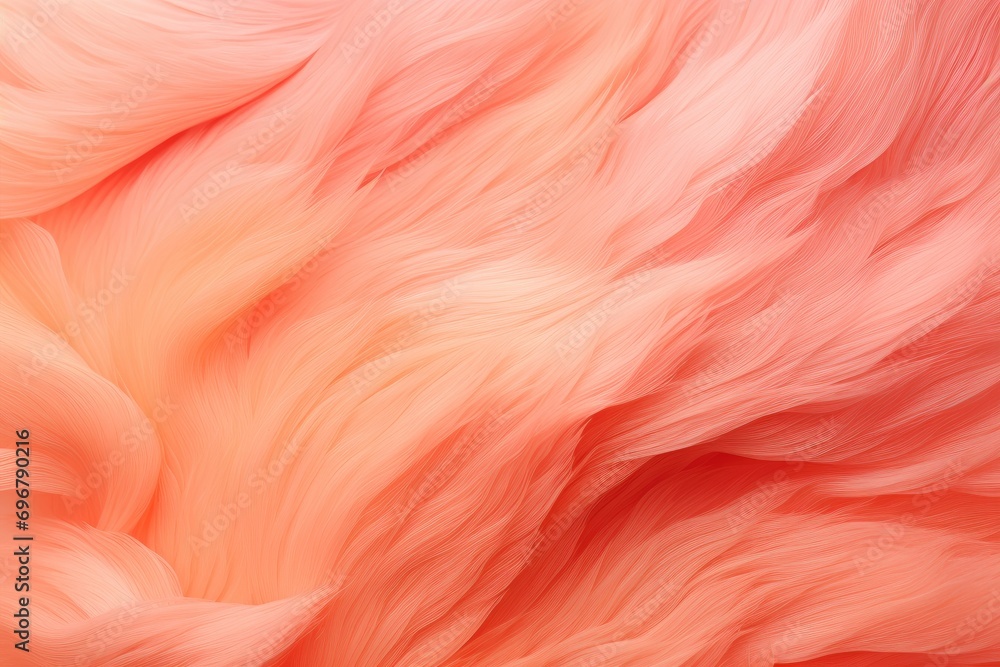 Poster abstract swirling texture in peach hues, mimicking soft, delicate fuzz
