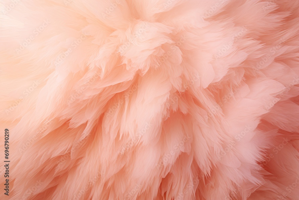 Poster abstract swirling texture in peach hues, mimicking soft, delicate fuzz