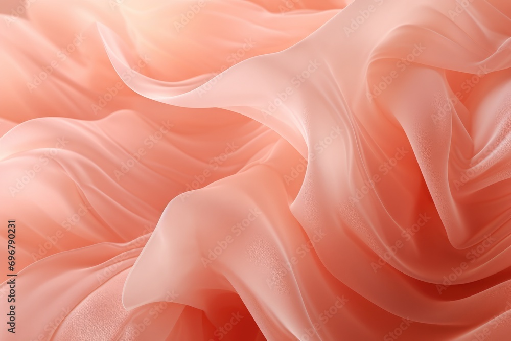 Poster abstract swirling texture in peach hues, mimicking soft, delicate fuzz