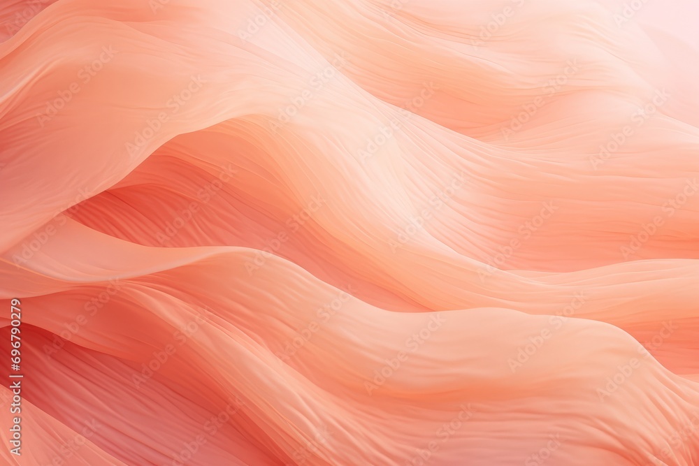 Poster abstract swirling texture in peach hues, mimicking soft, delicate fuzz