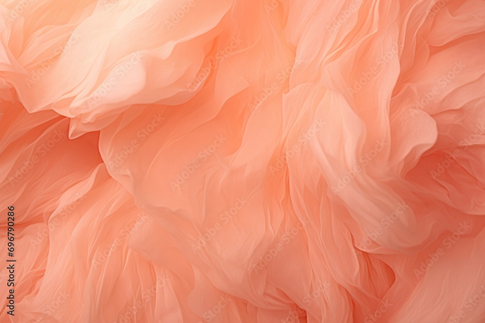 Poster abstract swirling texture in peach hues, mimicking soft, delicate fuzz