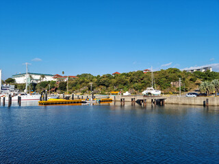 Fototapeta na wymiar It is a small port in Jeju Island.