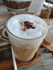 coffee with whipped cream