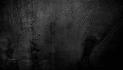 Möbelaufkleber black background of natural paintbrush stroke textured cement or stone old horror cement texture grunge scary background wall concrete old black © Toby