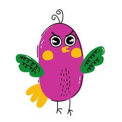 Cute Bird Doodle Set