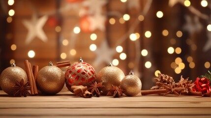 Golden Christmas Ball Tree Decoration - Shiny Ornaments for a Festive Display