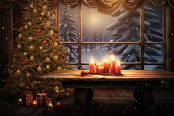A Cozy Christmas Scene with a Touch of Magic