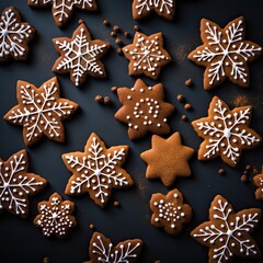 Scrumptious Gingerbread Cookies with Snowflakes