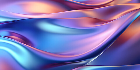 Metallic abstract wavy liquid background layout design tech innovation