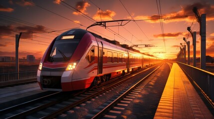 Fototapeta premium train in motion