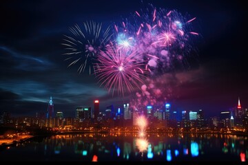 A Spectacular Nighttime Celebration in the City