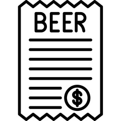 Beer Bill Icon