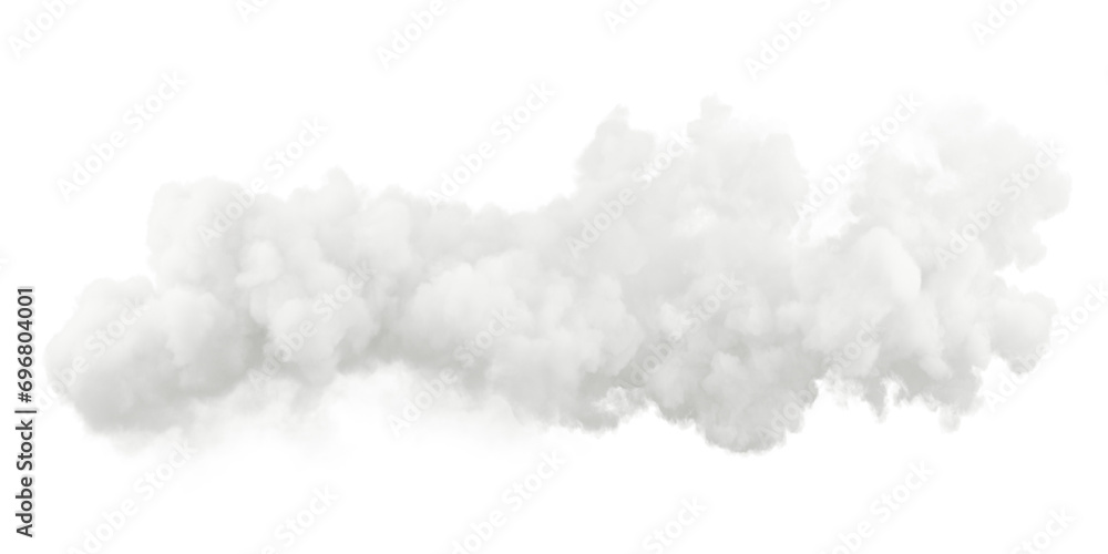 Aufkleber pure clouds freedom shapes on transparent backgrounds 3d rendering png