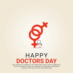 International Happy Doctor's Day, and Doctor's Day 3D illustration