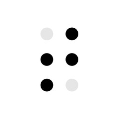 Braille alphabet letter