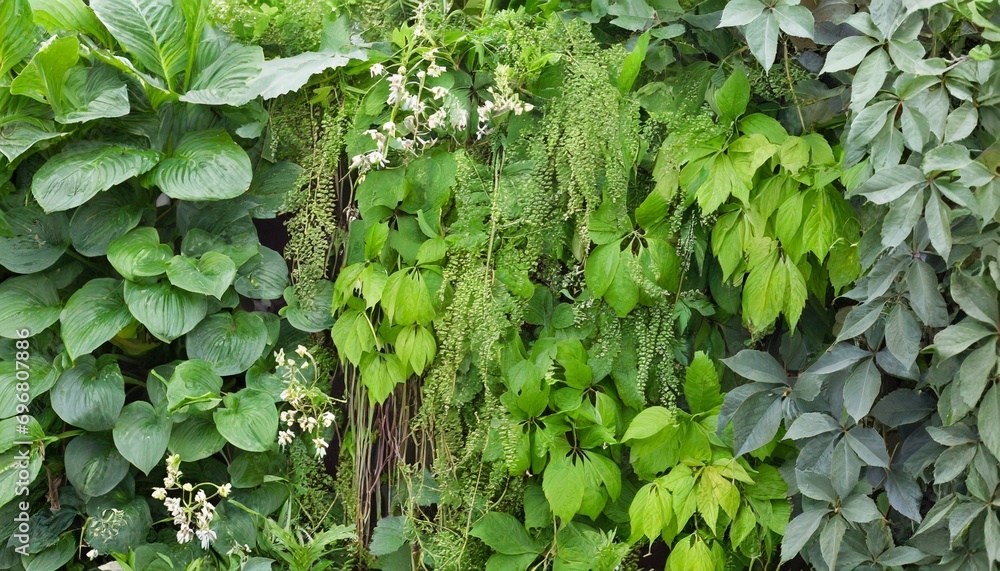 Wall mural background of plants