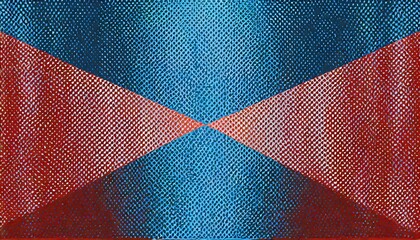 checkered rhombus halftone pattern vector horizontal line seamless border red blue abstract...