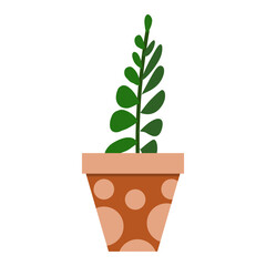 illustration of a plant in pot