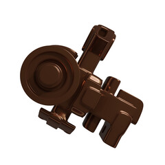 Metal abstract shape, 3d render © neurostructure