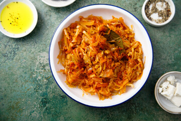 Stewed cabbage with spices