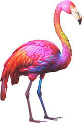 holographic flamingo AI generated