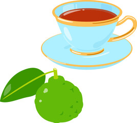 ベルガモットの果実と紅茶