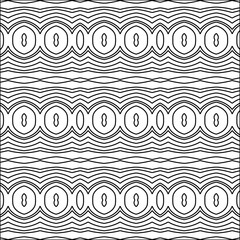 Abstract patterns.Abstract shapes from lines. Raster graphics for design. Black and white pattern.