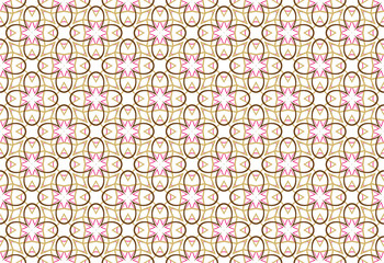 Modern style fabric design textile swatch all over print block. © Sergei