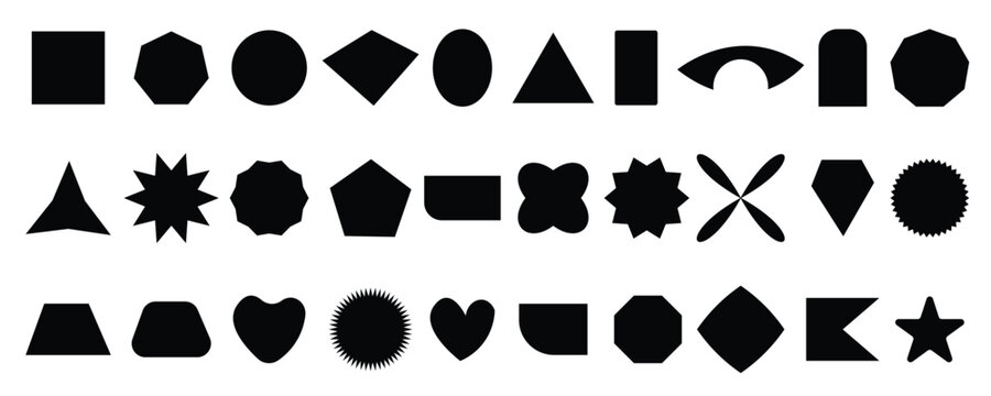 Simple Basic Shapes Illustration design