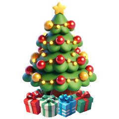 Christmas Tree 3D Icon Illustrations
